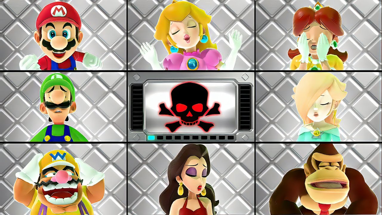 Super Mario Jamboree Minigames - Mario Vs Peach Vs Daisy Vs Pauline (Master Difficulty)