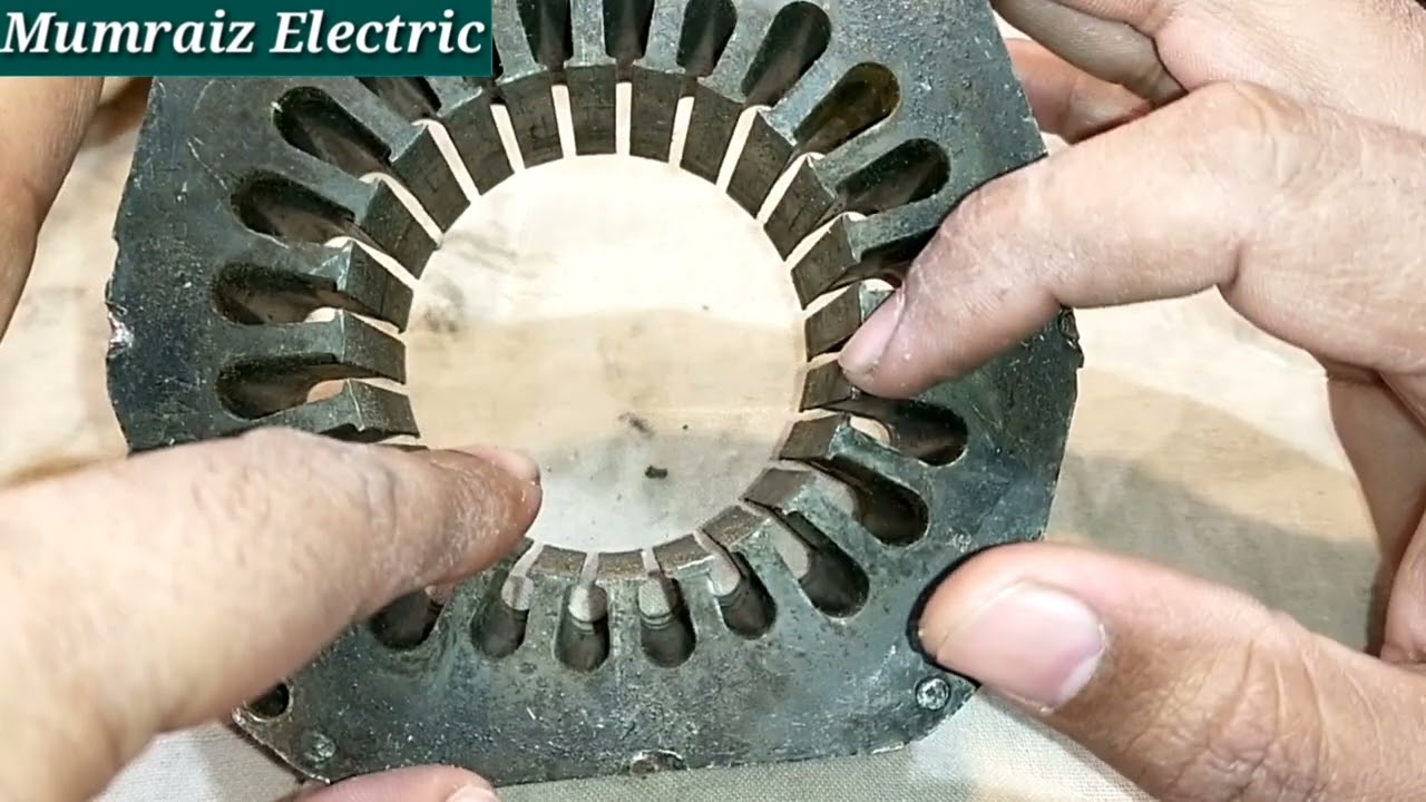 How to rewind Washing machine 4+4 small slots with original copper winding data / Motor winding data