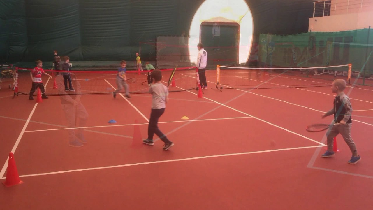 Group Tennis Drills for kids 5-6 years old (Drill 15)