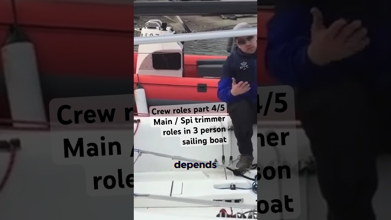 Main / Spi trimmer roles in 3 person sailing crew - Part 4/5 #learntosail #sailracing #elliott6m