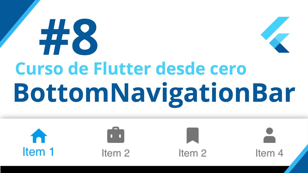CURSO de FLUTTER - Bottom Navigation Bar (Tutorial desde cero)