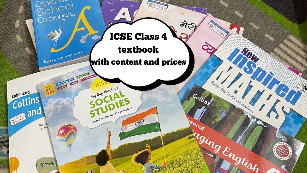 Class 4 ICSE text books Review 2025-2026, with Contents and price #grade4