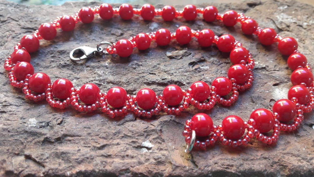 Divino Collar de Perlas y Chaquiras...Clase #62!!!