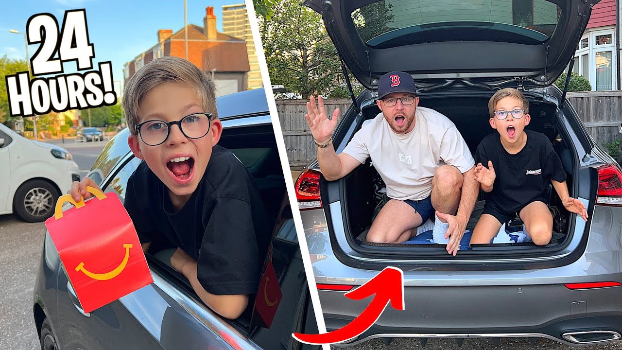 24 HOURS LIVING IN MY CAR!!