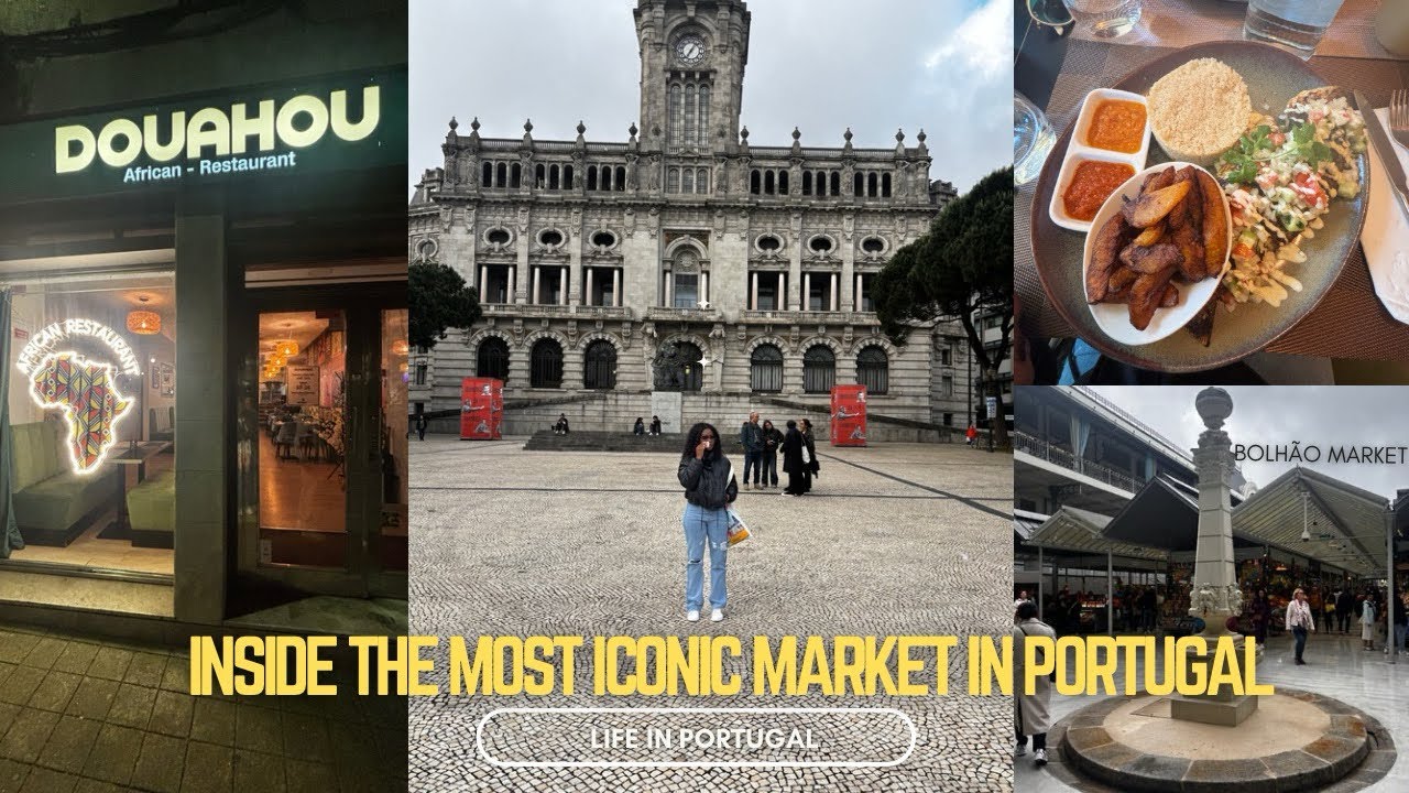 Life in Portugal || African Restaurant || Bolhão Market