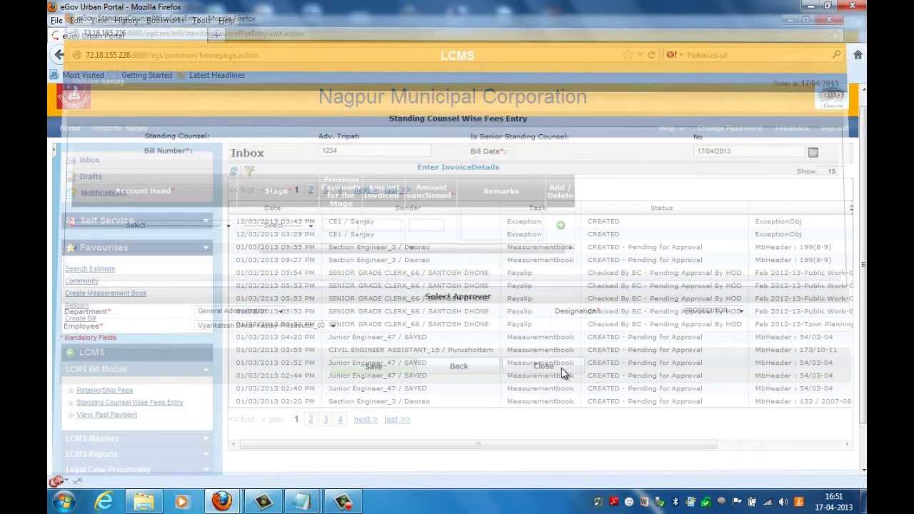 Legal Case Management System
