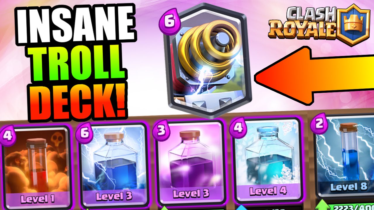 Clash Royale | SPARKY + ALL SPELLS TROLLING LOW ARENA LEVELS! | EPIC LEGENDARY TROLL DECK!