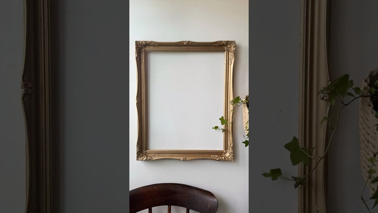 You Won't Believe How Gold Gilding Wax Transformed This Frame! #diy #shorts