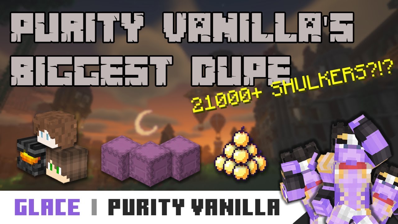 The Biggest Duping Exploit Ever | PURITY VANILLA MINECRAFT ANARCHY