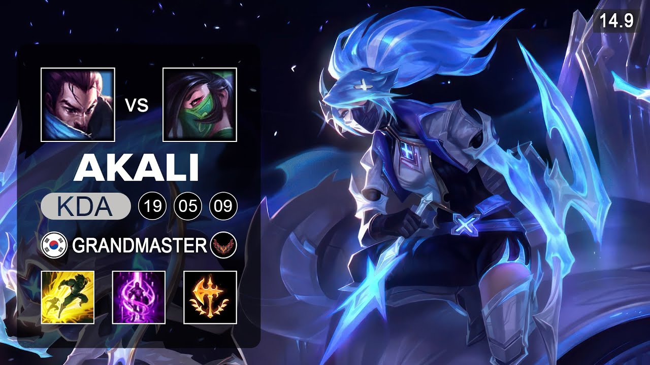 Akali vs Yasuo Mid - KR Grandmaster - Patch 14.9 Season 14