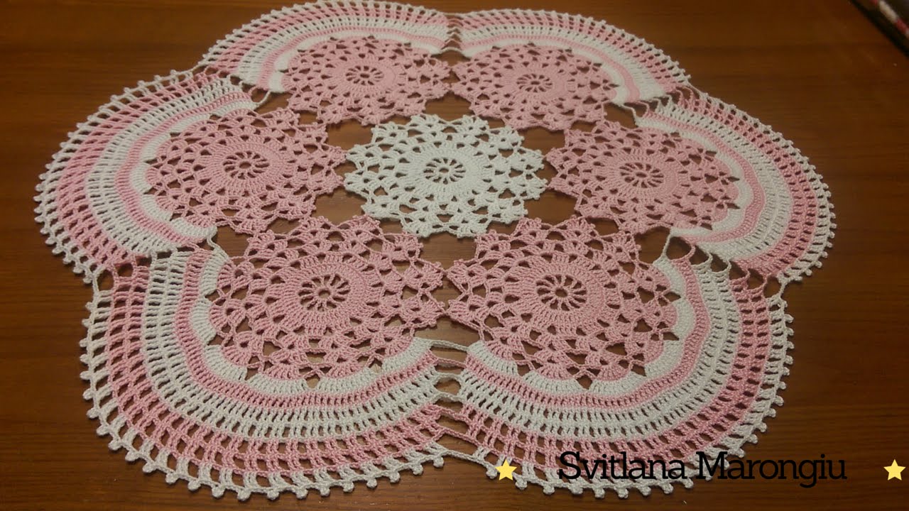 Tutorial Bellissimo Centrino all'uncinetto diametro 50 cm - Parte 1