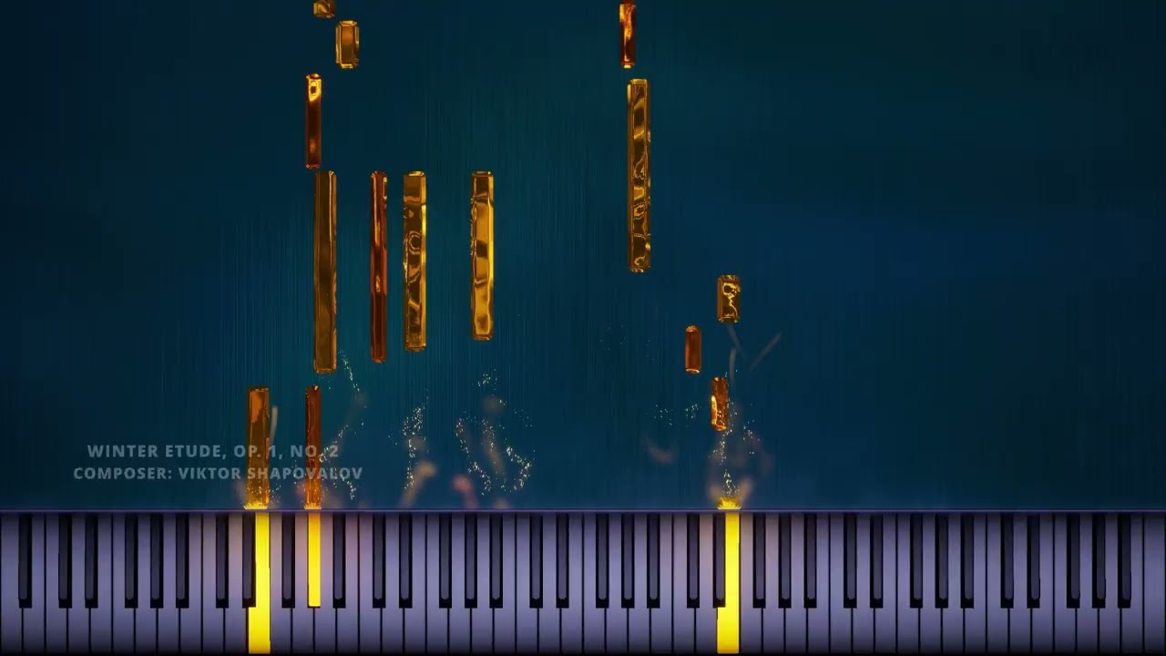Beautiful piano music - Winter Etude / Зимний этюд, Op. 1, No. 2 #music #piano #beautiful #creative