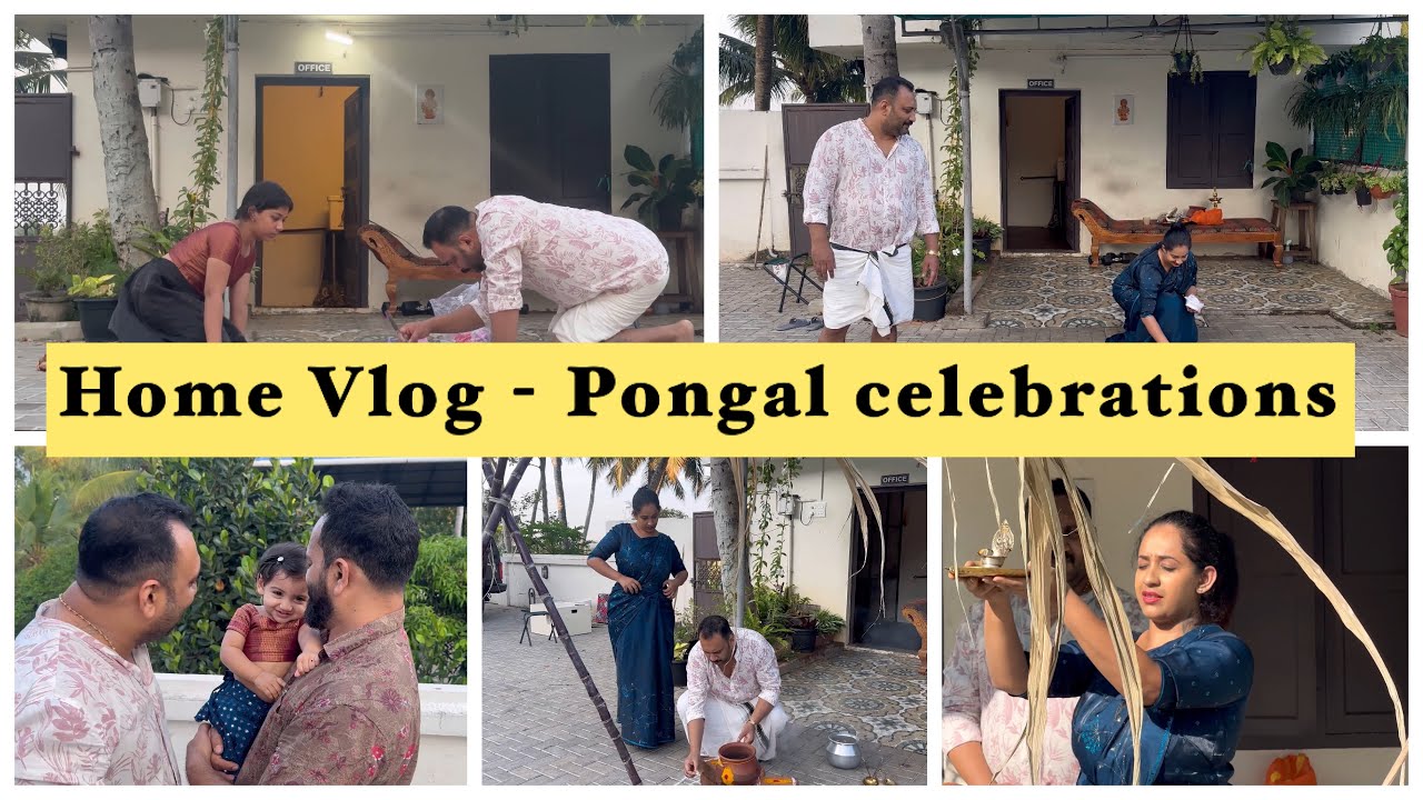 Home Vlog | Pongal Celebrations | Full Family together | Sowbhagya Venkitesh