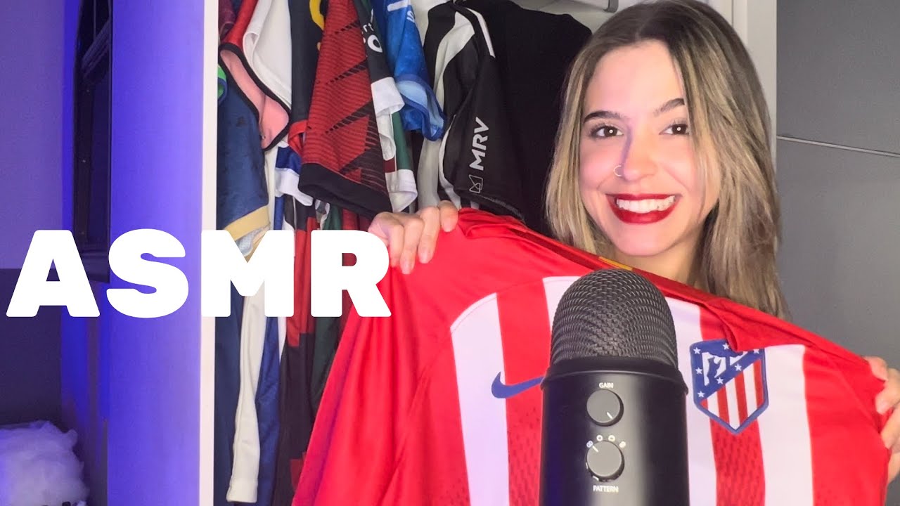 ASMR MOSTRANDO MINHAS CAMISAS DE TIMES 🩷