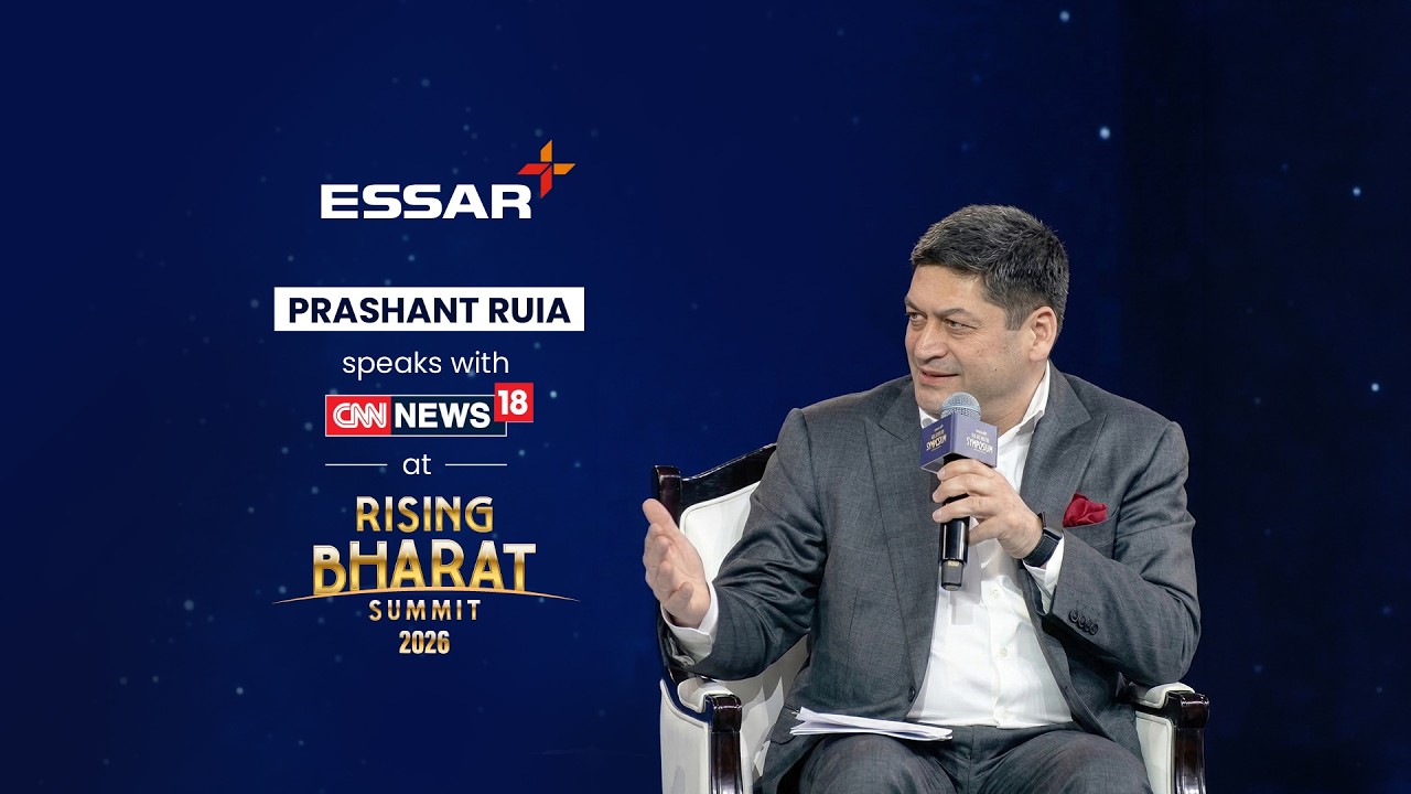 Prashant Ruia in conversation with @cnnnews18 at Rising Bharat Summit 2026