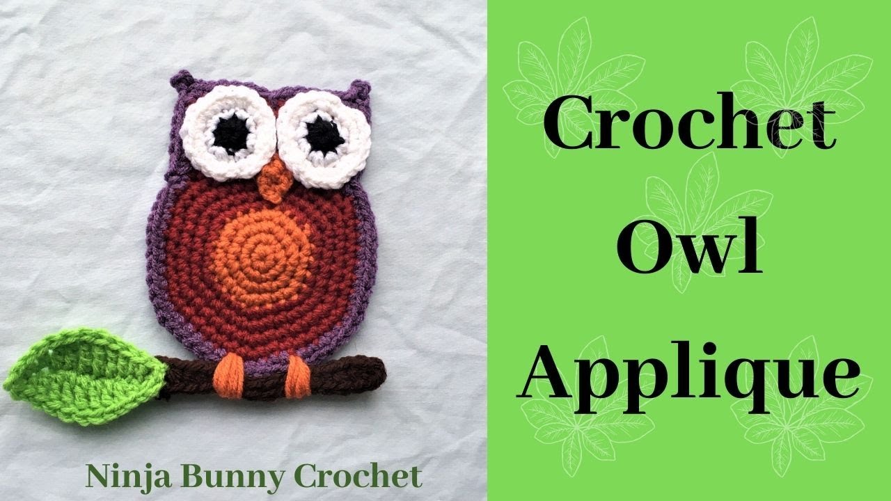How to Crochet an Owl Applique