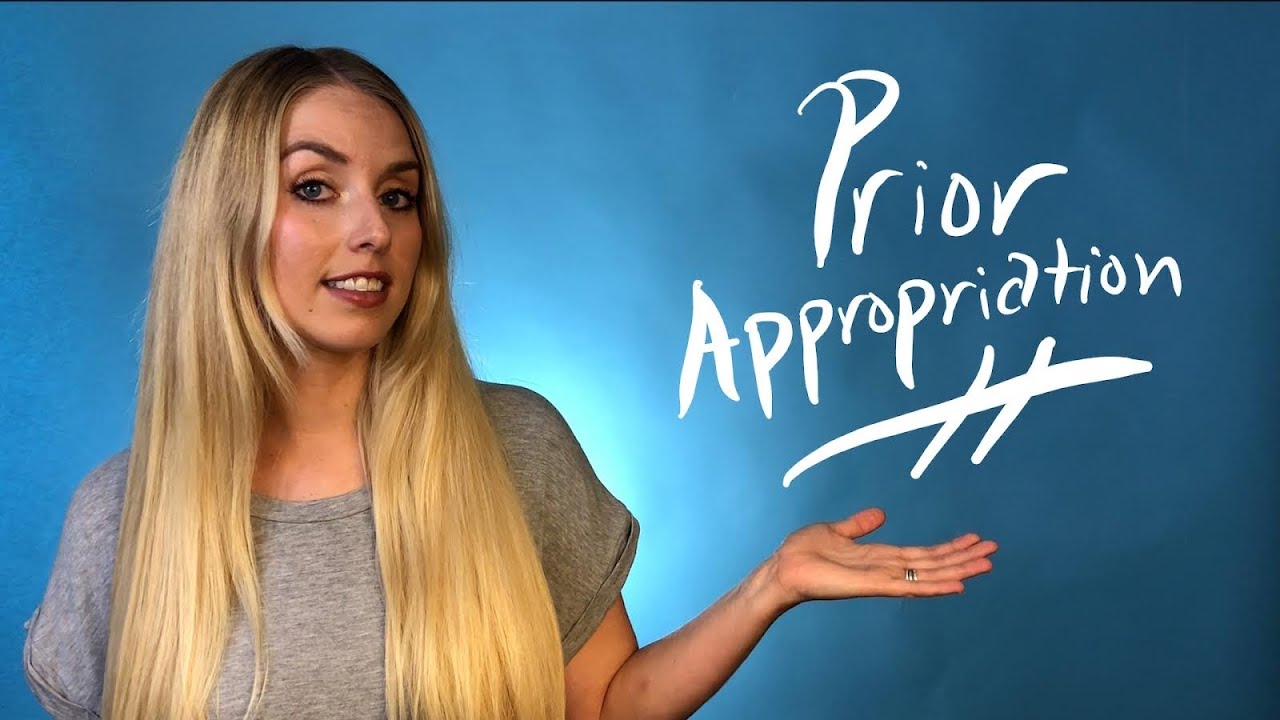 Water Words - Prior Appropriation