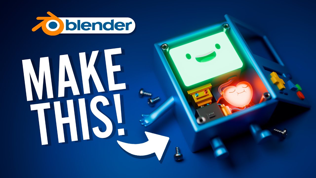 BMO's Inner Workings in 3D | Blender Timelapse