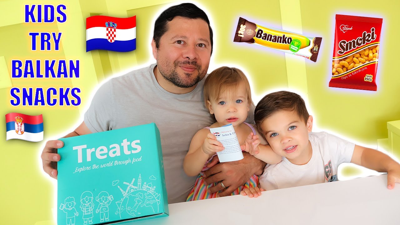 Kids Try Balkan Snacks for the First Time! 🇷🇸🇭🇷😂