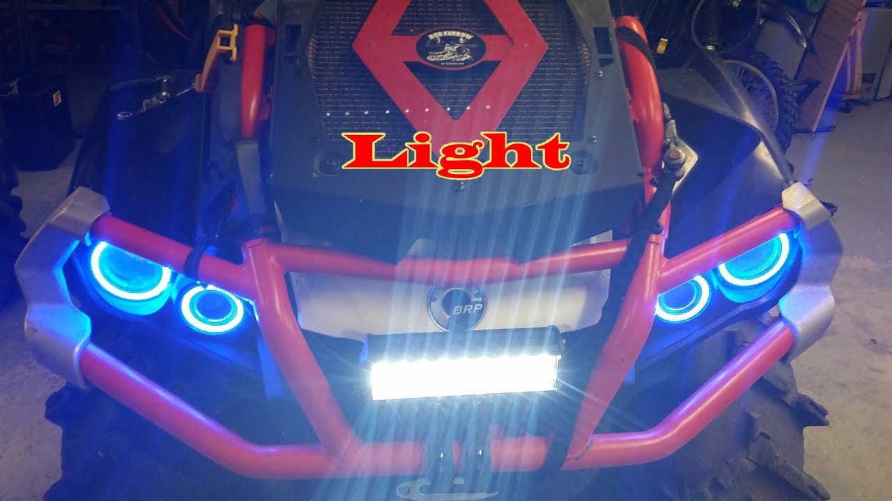 LED Light Bar add Can Am Outlander XMR 850