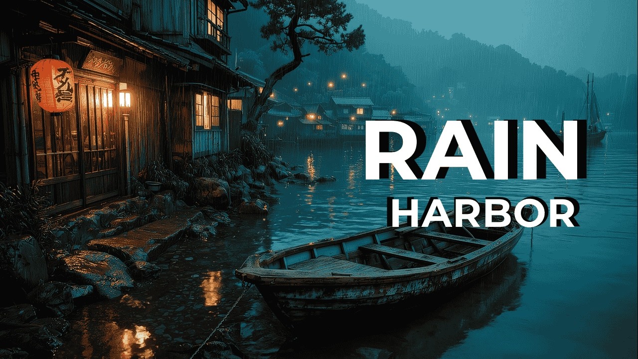 Rain Sounds for Sleep | Quiet Harbor Night Ambience