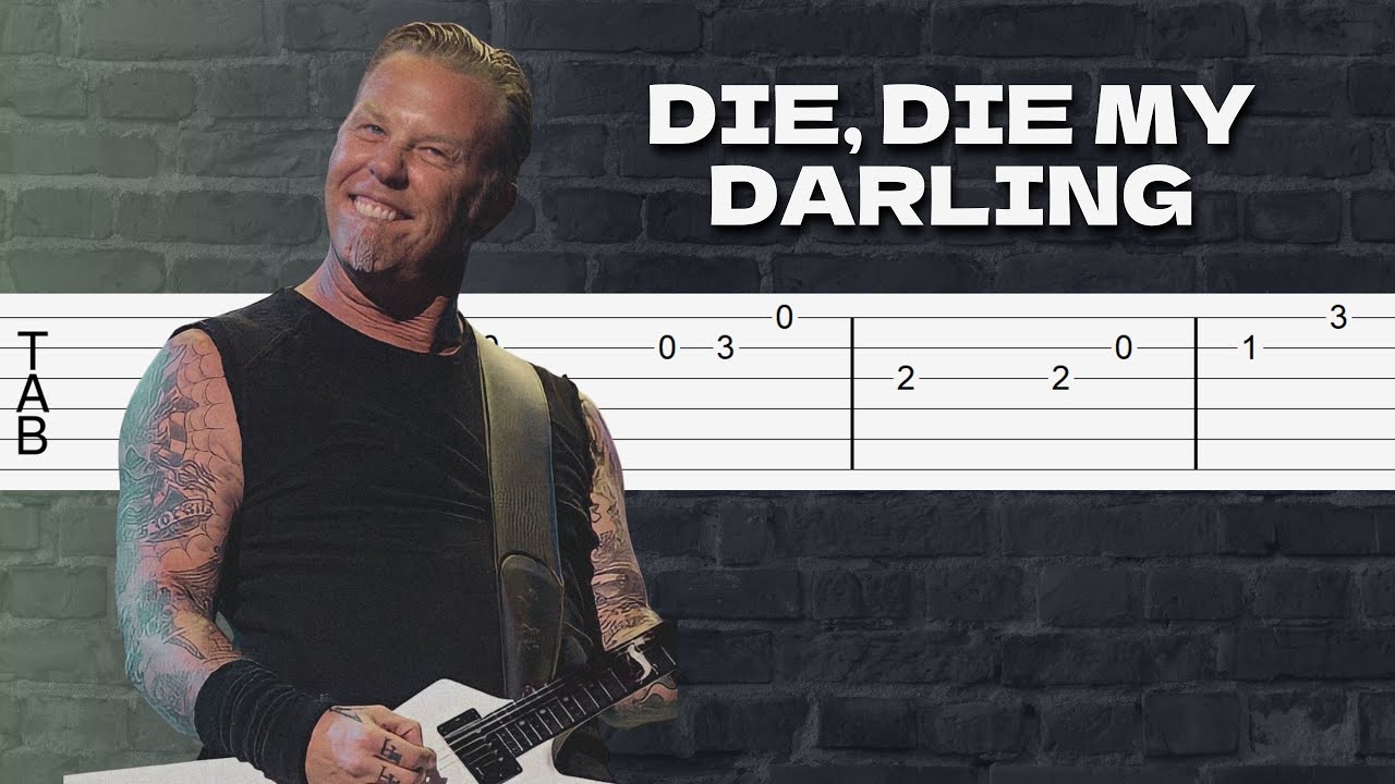 Metallica – Die, Die My Darling | Guitar Tab on Screen | Easy to Follow