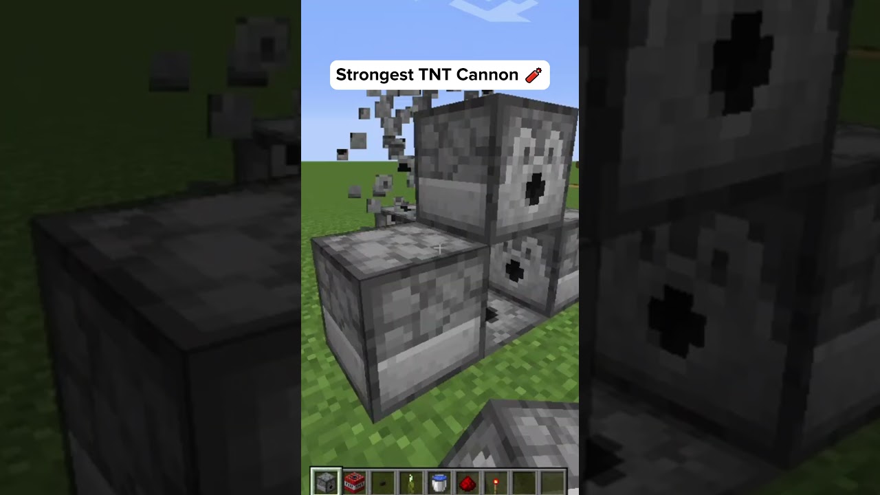 Strongest TNT Cannon.| Mr Elude | minecraft #redstonebuildhacks #minecraftbuilding.