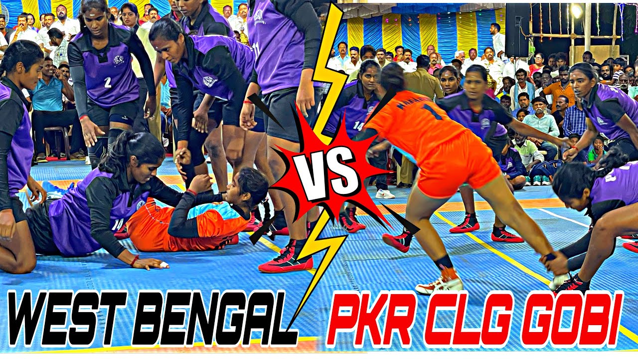 LEAGUE|PKR CLG GOBI vs WEST BENGAL|TIRUPATTUR-SIVAGANGAI|ALL INDIA WOMEN'S TOURNAMENT-2023
