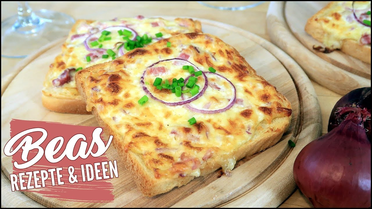 Flammkuchen-Toast Rezept | Schnelle knusprige Tarte flambée Variante backen