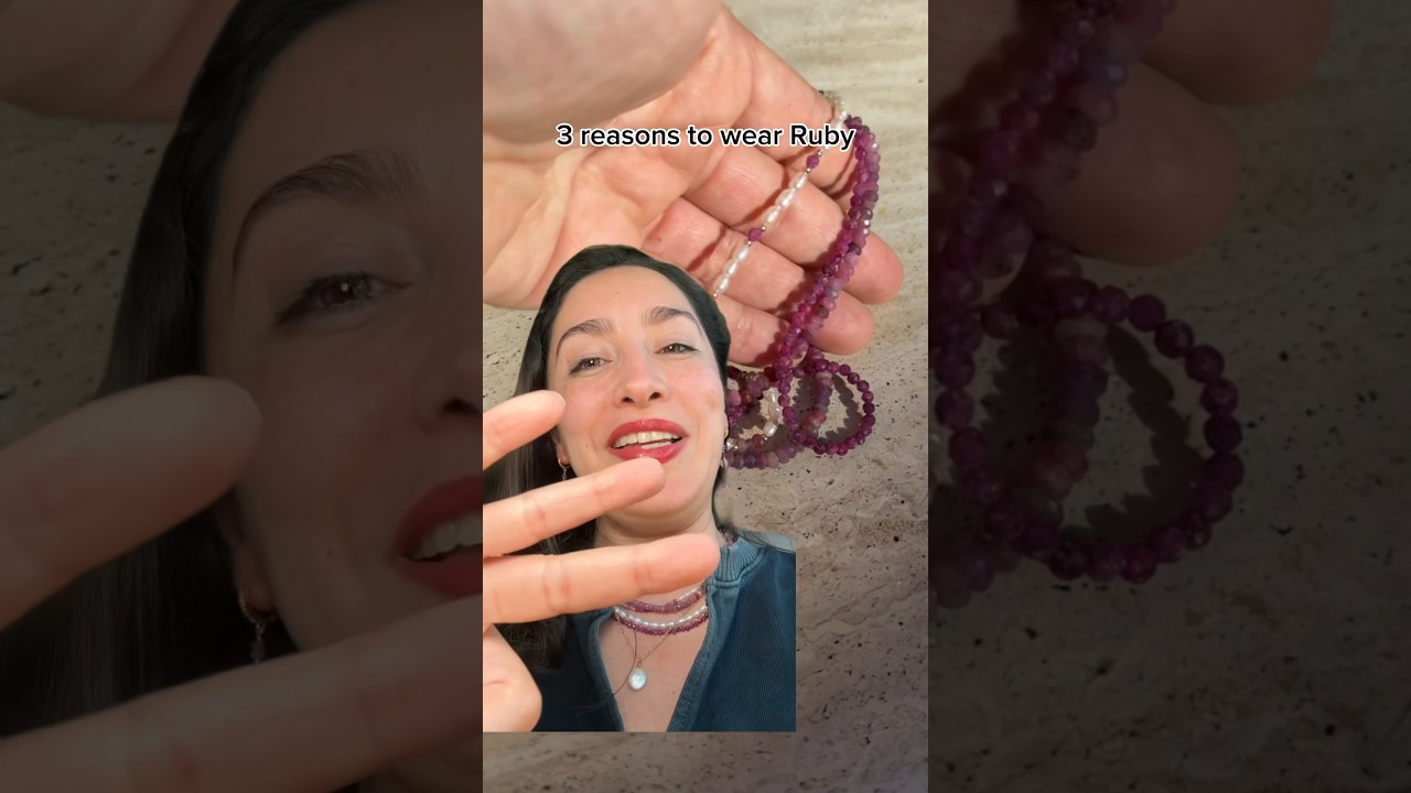 Overwhelmed? Not for long, wear ruby jewelry for focus. #julybirthstone #rubyjewelry #ruby
