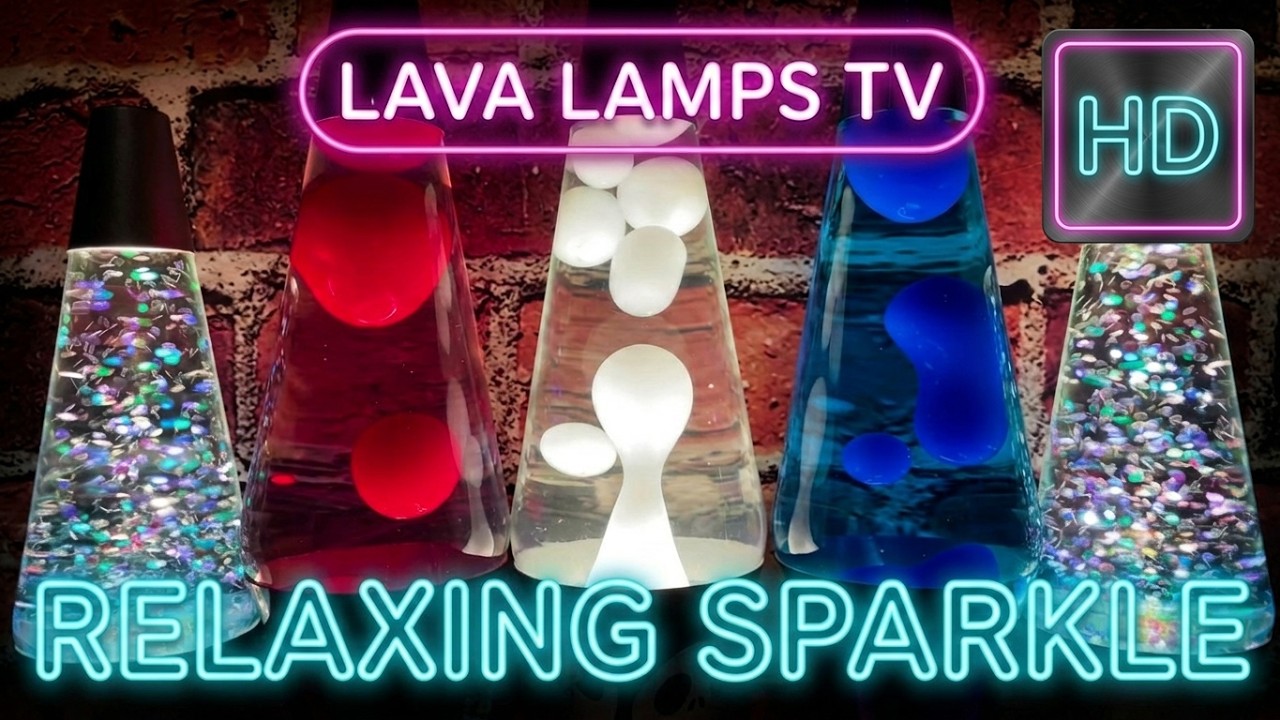 🔴 Lava Lamps TV Red White and Blue Live Stream