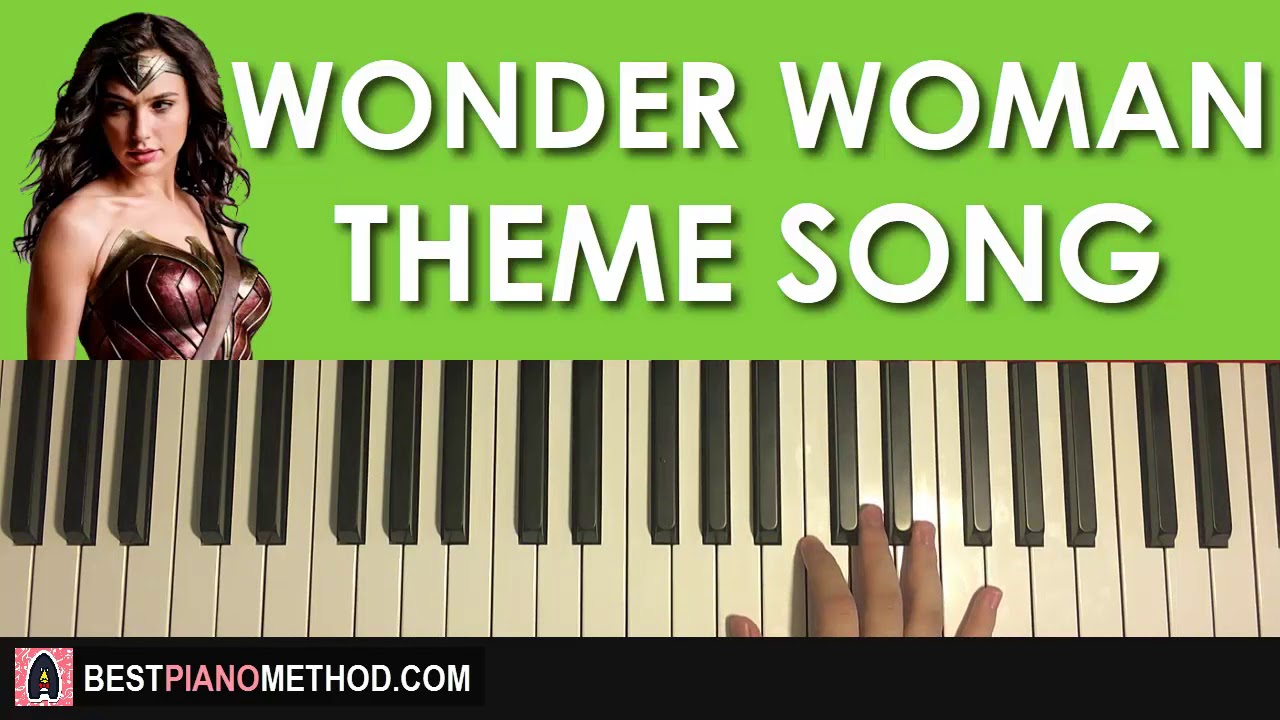 HOW TO PLAY - Wonder Woman - Main Theme (Piano Tutorial Lesson)