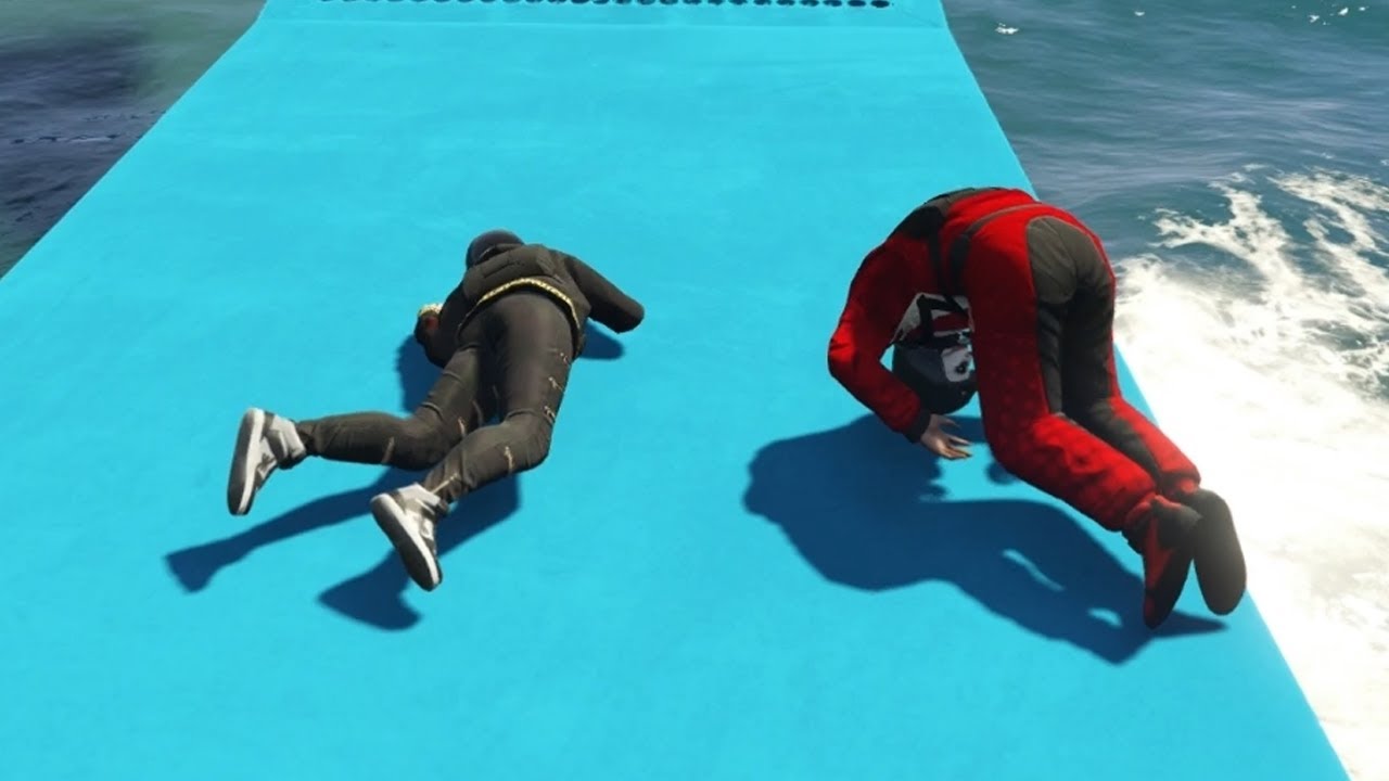 WIE WINT HET 'WIPEOUT' PARKOUR!? (GTA V Online Funny Races)