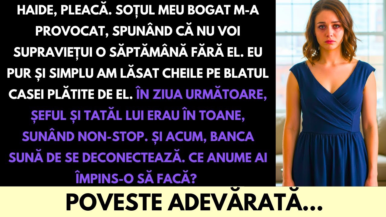 Soțul Meu Bogat A Spus Că Nu Pot Trăi Fără El — Privește-Mă Cum Îmi Construiesc Propriul Imperiu