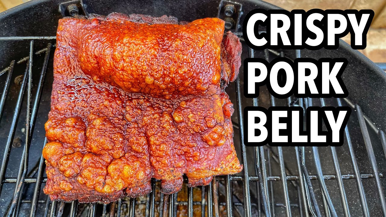 How to Make Crispy Pork Belly in a Charcoal BBQ
