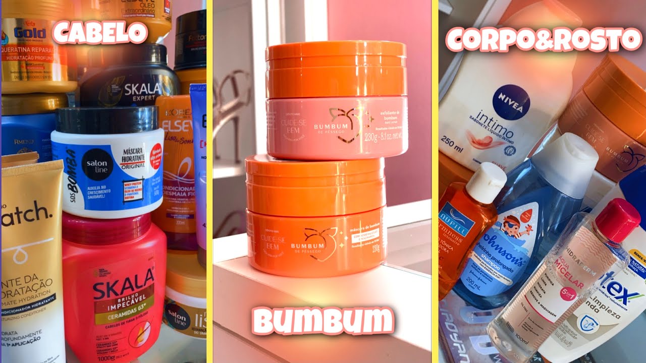 TOUR pelos meus PRODUTOS DE CABELO + CORPO&ROSTO 😍