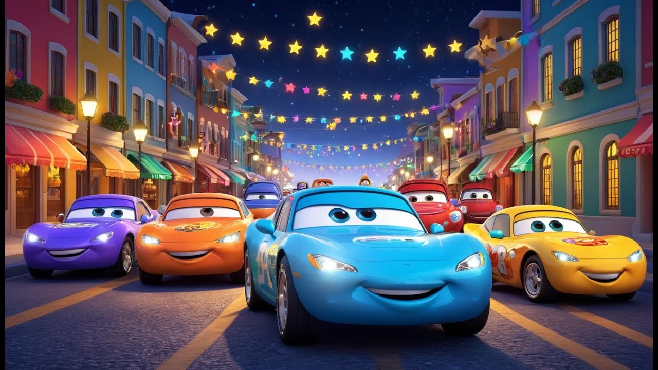 Count the Cars on the Busy Road | Fun Vehicle Counting Song for Kids | Playful Learning Rhyme