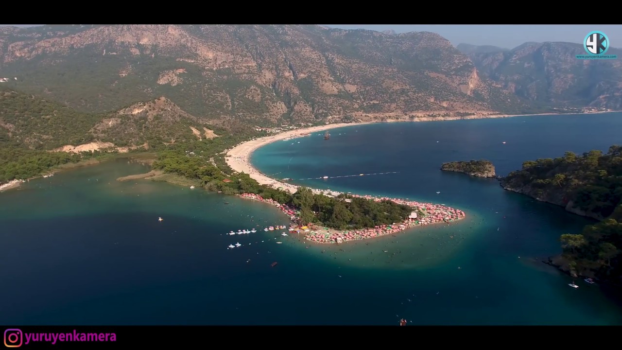 Ölüdeniz Fethiye Muğla / Drone Hava Çekimi / Yürüyen Kamera