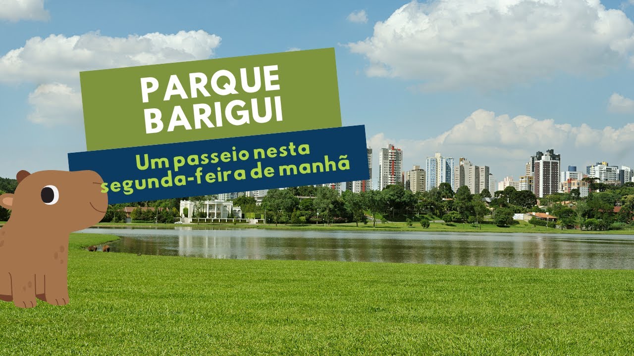 Parque Barigui nesta segunda-feira de manhã.