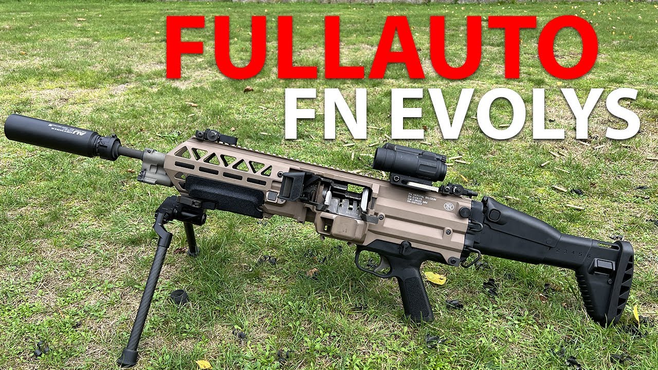 FN Herstal - FN Evolys ultralight belt fed FULL AUTO machine gun 5.56 tracer