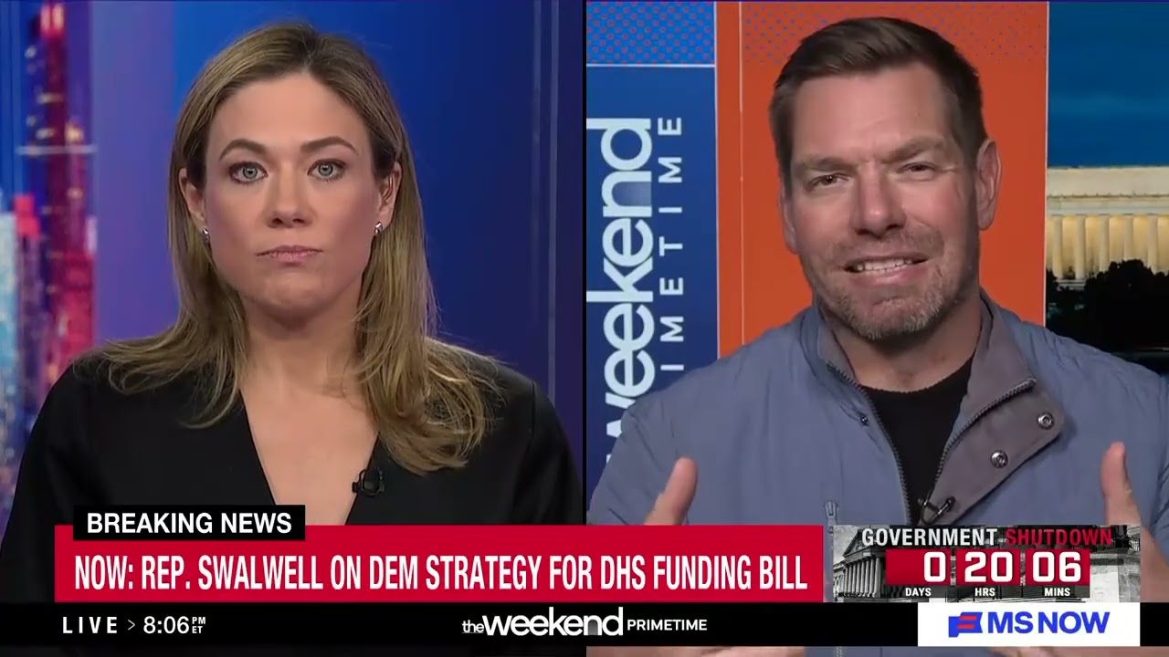 Eric Swalwell on MS NOW - DHS Funding Bill