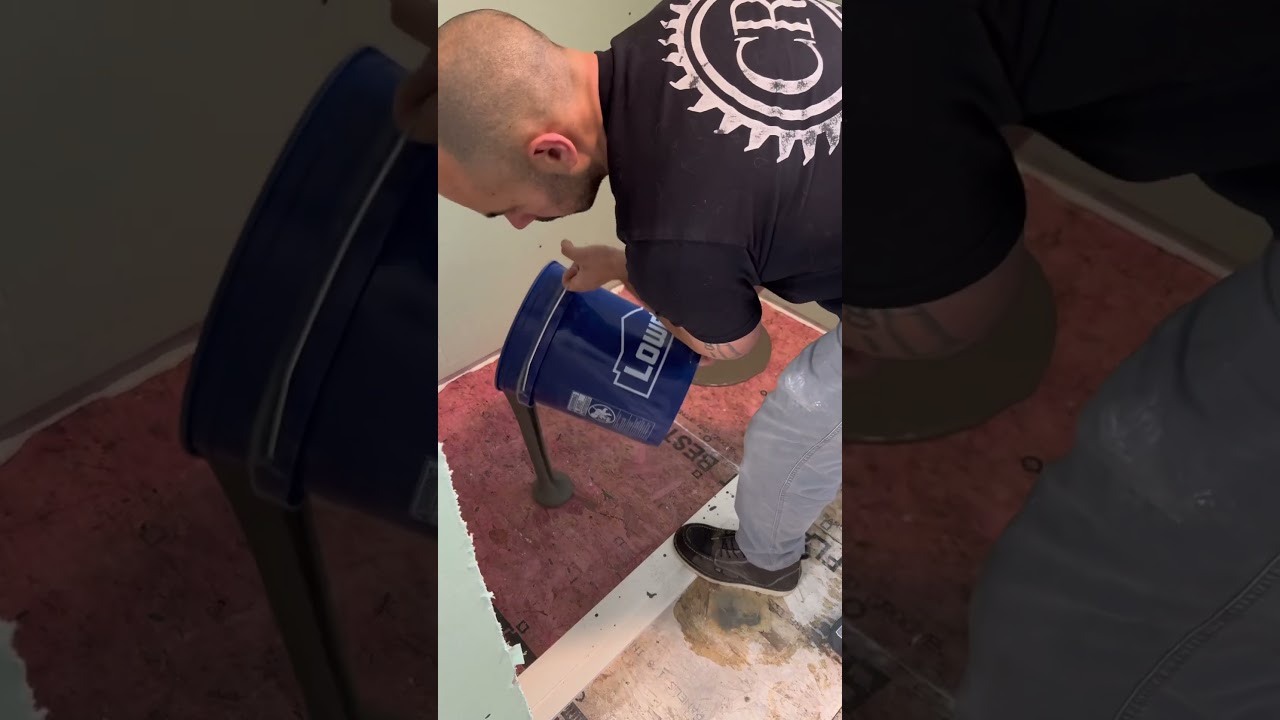 Concrete floor. #diy #remodelingexperts #homeimprovement #homerepair #shower