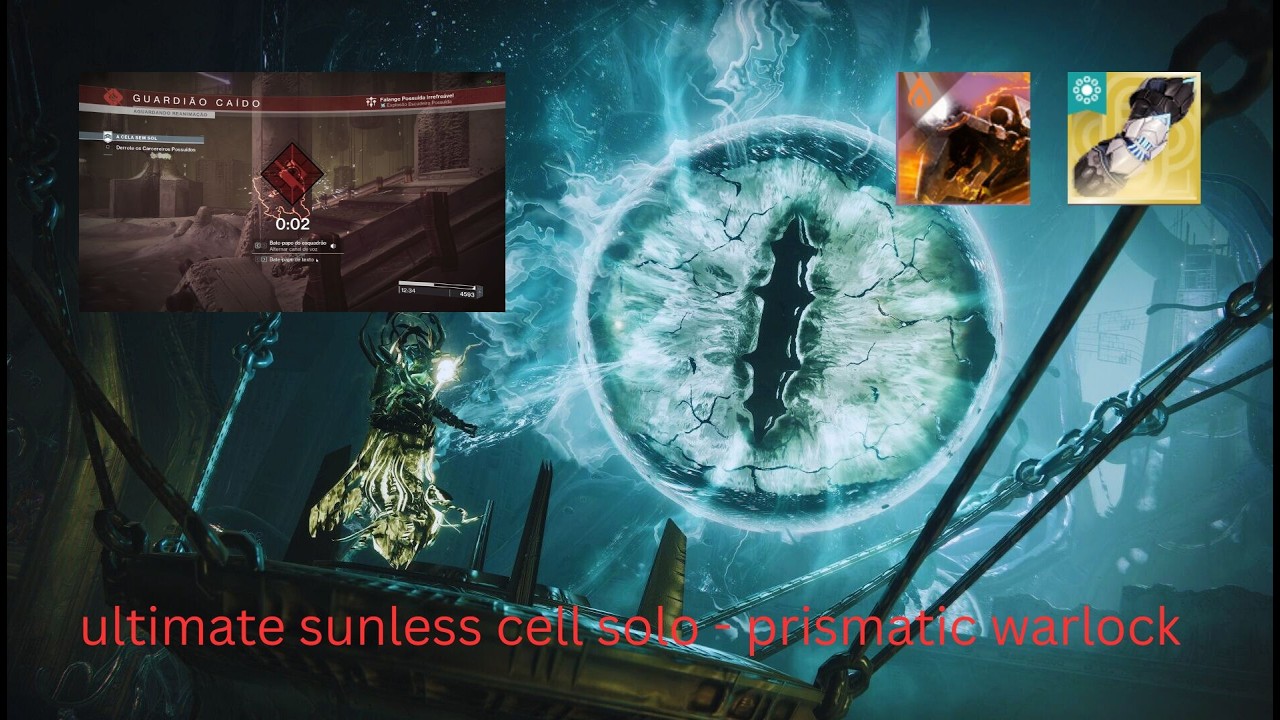 I hate the shrieker room - sunless cell solo - prismatic warlock