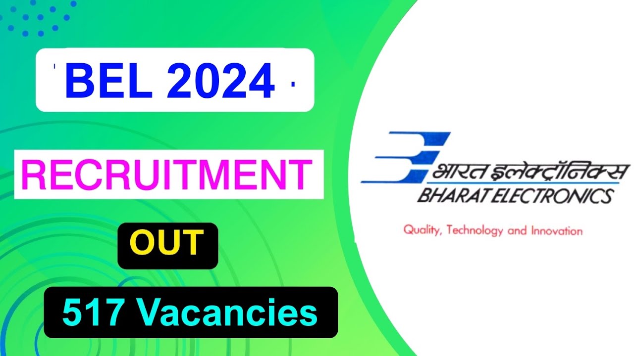BEL Recruitment 2024 | Notification Out | Full Detail Explained by MDE