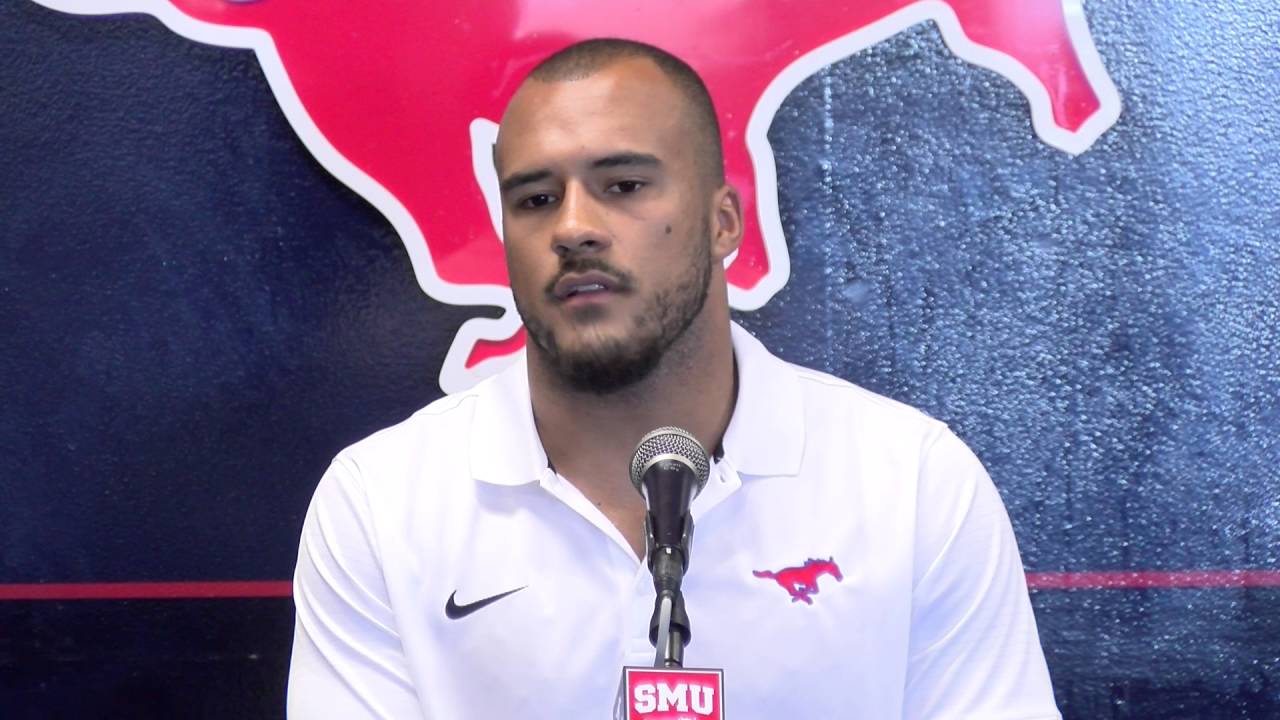 LB Jackson Mitchell at weekly luncheon - Sept. 6, 2016