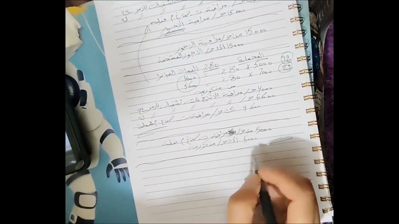 محاسبة تكاليف /كورس ثاني /فصل السادس / تمرين 5 