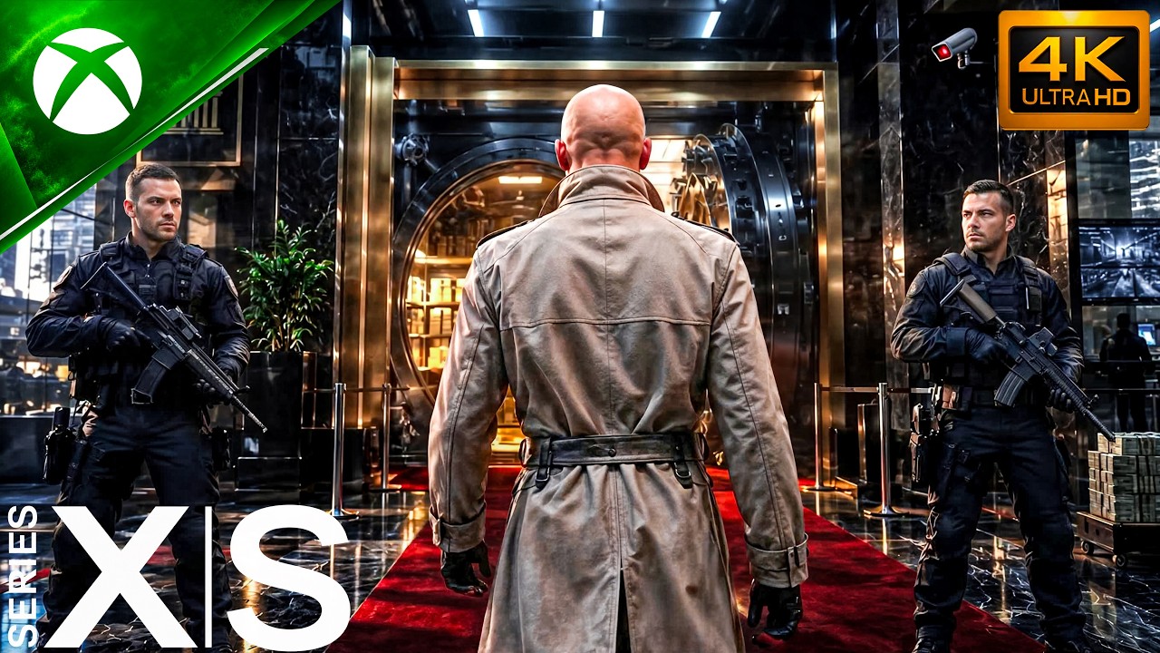 HITMAN 3 Master Difficulty | New York, Bank Heist - ULTRA Realistic Graphics [4K 60FPS]