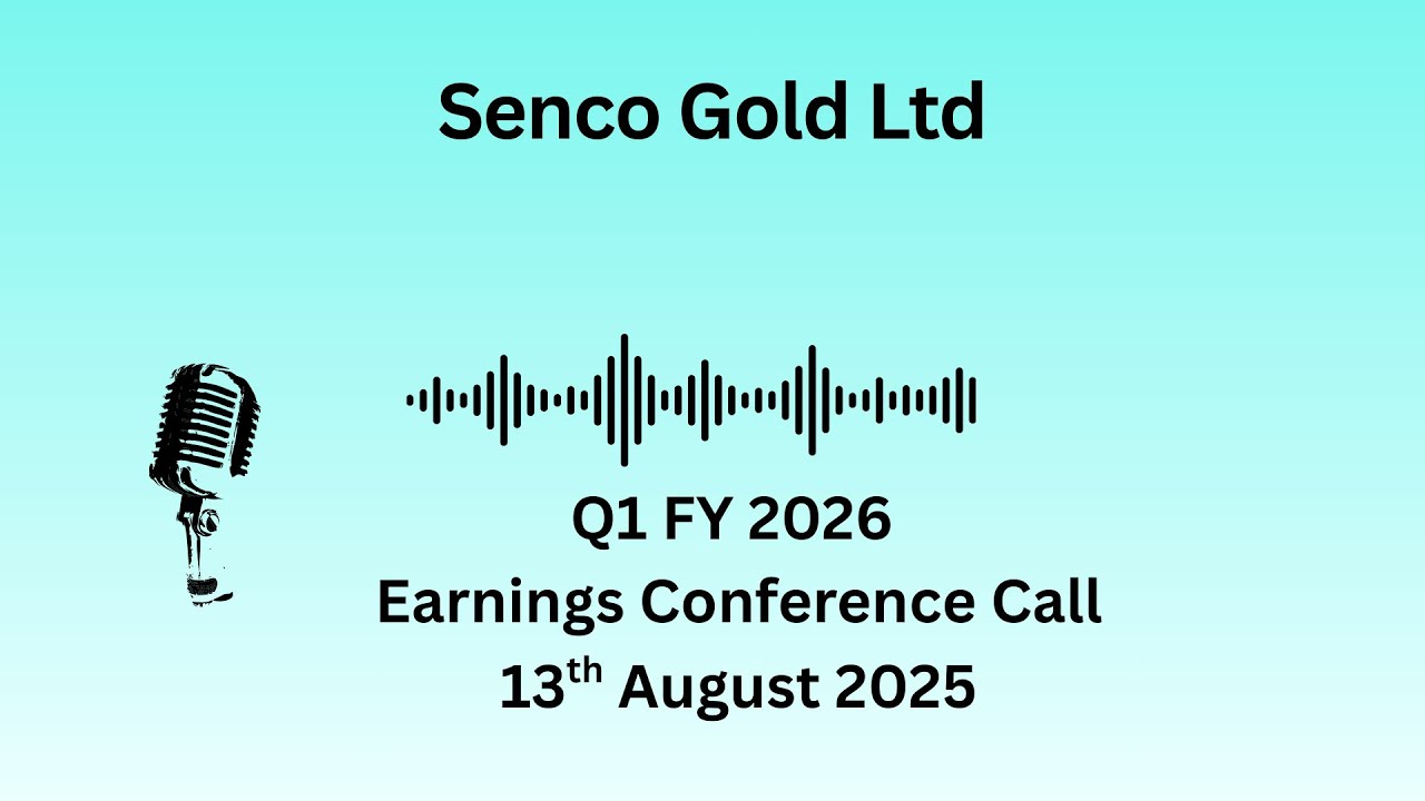 Senco Gold Ltd Q1 FY 2026 Earnings Conference Call