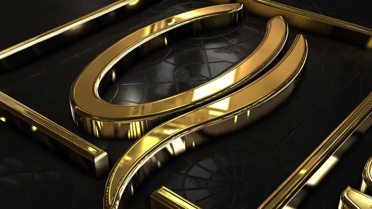 Full Gold 3D Logo Animation
