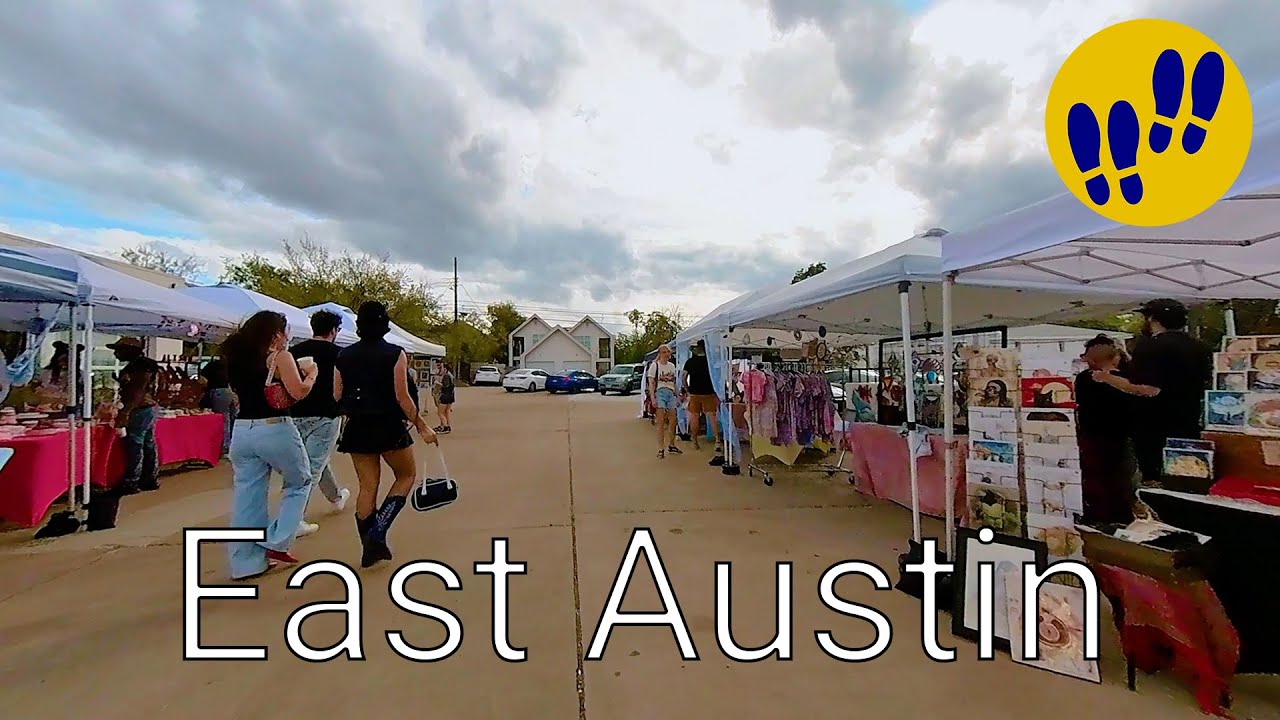 Walking in East Austin, Texas